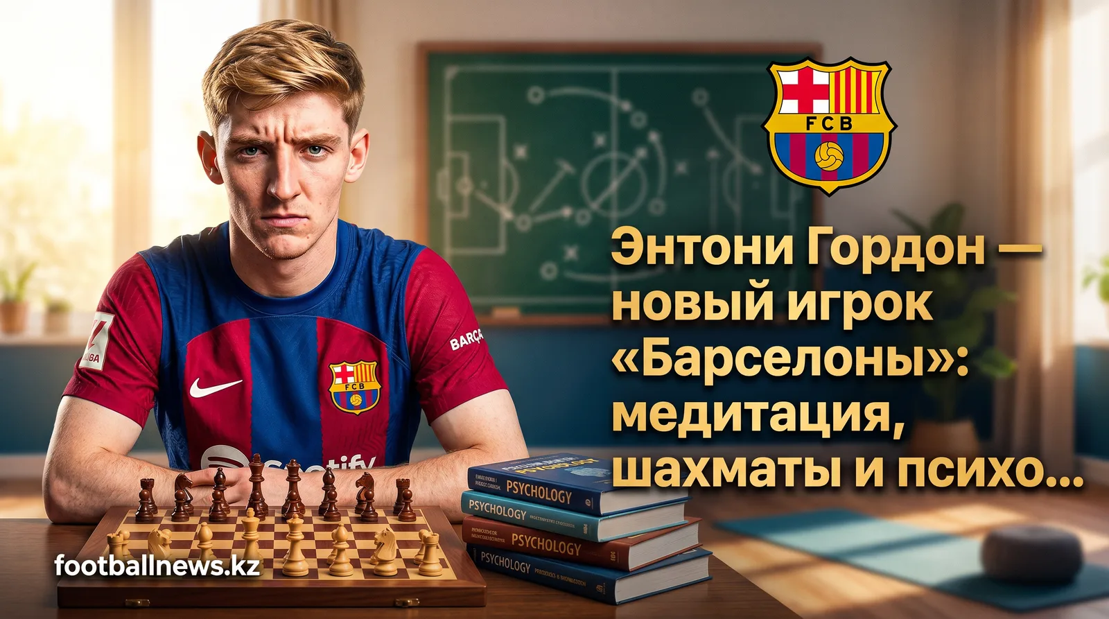 Энтони Гордон — новый игрок «Барселоны»: медитация, шахматы и психология